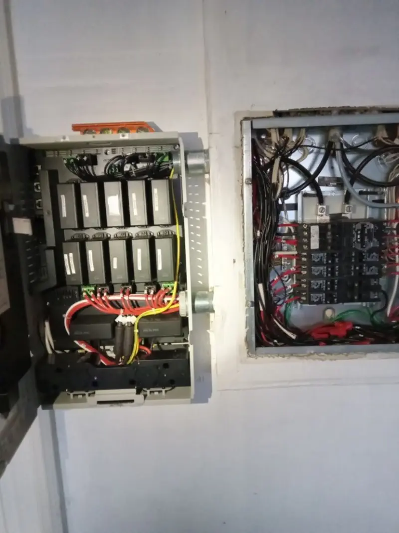 Electrical panel upgrade completed for Security Camera Wiring in Pine Grove